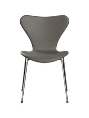 3107 Stuhl, vollgepolstert Essential Leder lava/Chrom Gestell von Arne Jacobsen