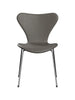 3107 Stuhl, vollgepolstert Essential Leder lava/Chrom Gestell von Arne Jacobsen