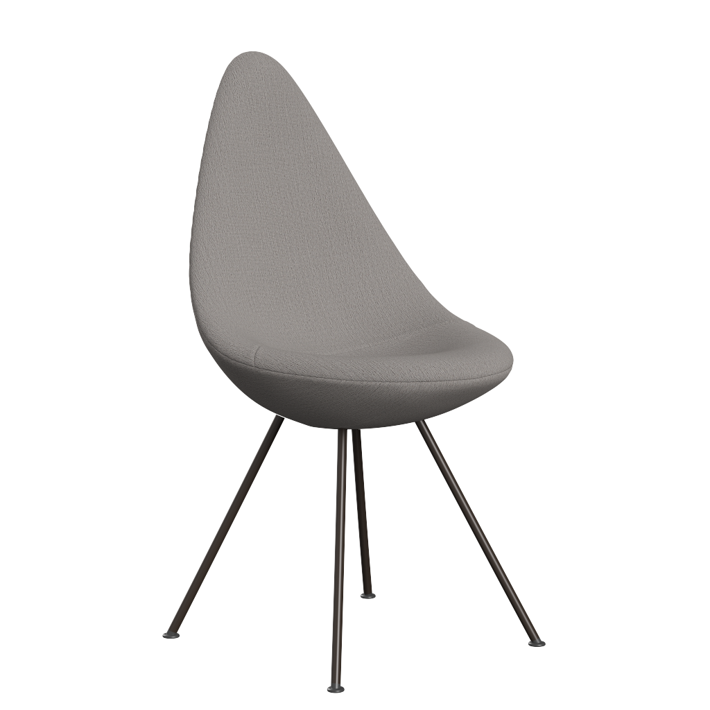 3110 Drop™ Stuhl, vollgepolstert - Braun Bronze von Arne Jacobsen - Christianshavn - 1121 Beige - Jacobsen Plus