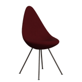 3110 Drop™ Stuhl, vollgepolstert - Braun Bronze von Arne Jacobsen - Christianshavn - 1140 Red Uni - Jacobsen Plus