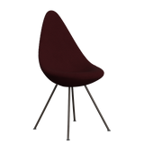 3110 Drop™ Stuhl, vollgepolstert - Braun Bronze von Arne Jacobsen - Christianshavn - 1141 Red - Jacobsen Plus