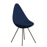 3110 Drop™ Stuhl, vollgepolstert - Braun Bronze von Arne Jacobsen - Christianshavn - 1153 Blue Uni - Jacobsen Plus