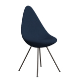 3110 Drop™ Stuhl, vollgepolstert - Braun Bronze von Arne Jacobsen - Christianshavn - 1154 Blue - Jacobsen Plus
