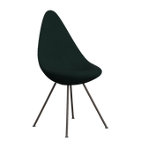 3110 Drop™ Stuhl, vollgepolstert - Braun Bronze von Arne Jacobsen - Christianshavn - 1161 Dark Green - Jacobsen Plus
