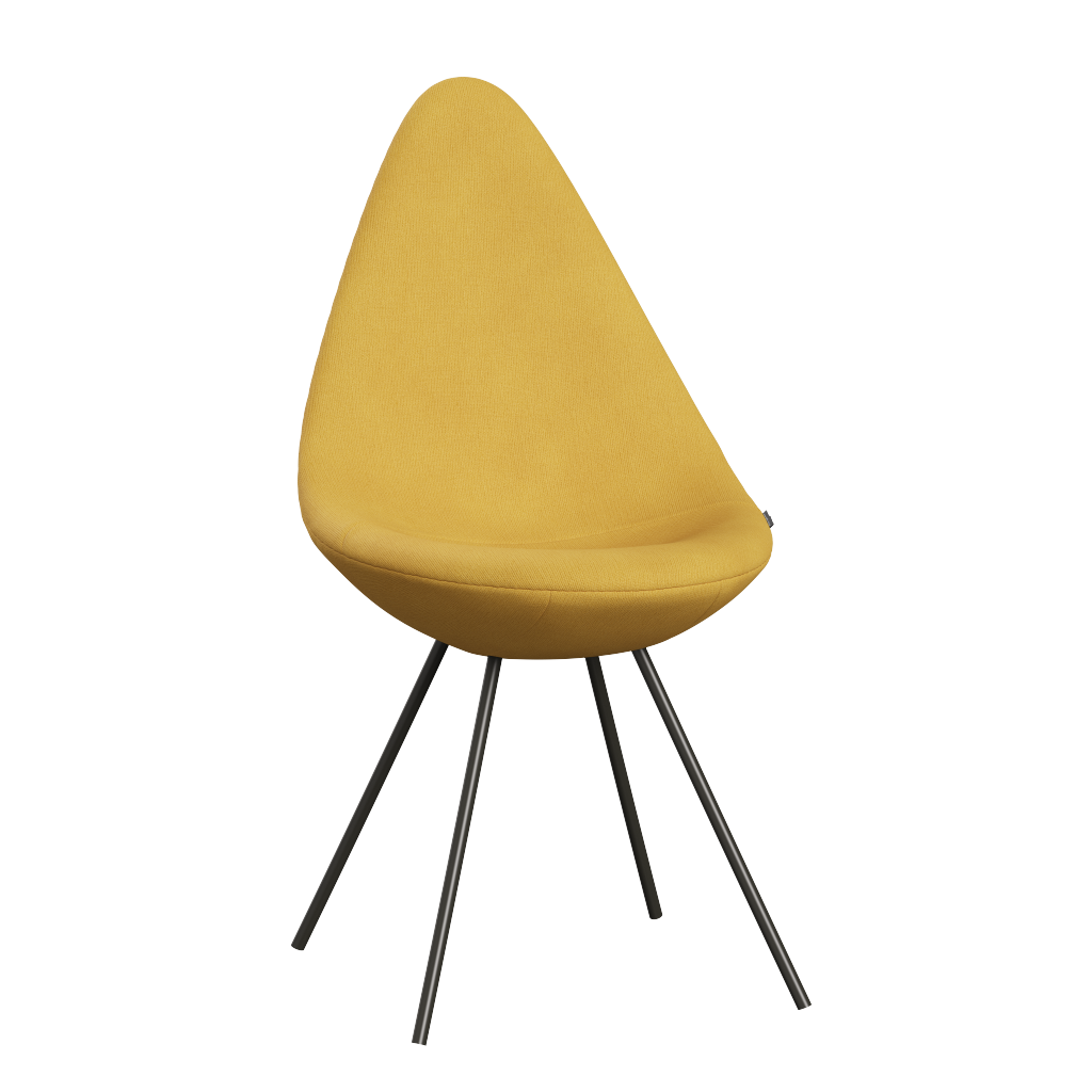 3110 Drop™ Stuhl, vollgepolstert - Braun Bronze von Arne Jacobsen - Christianshavn - 1211 Yellow - Jacobsen Plus