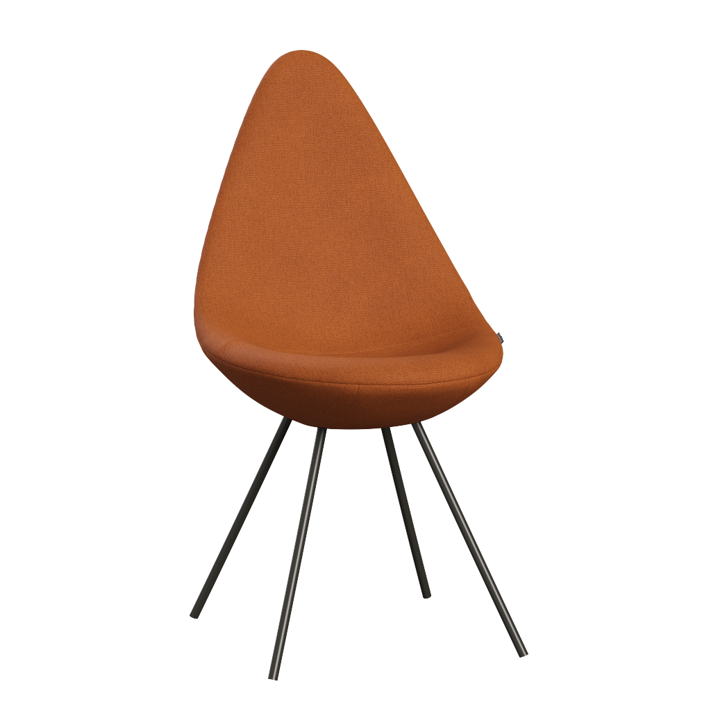 3110 Drop™ Stuhl, vollgepolstert - Braun Bronze von Arne Jacobsen - Christianshavn - 1214 Dark Orange - Jacobsen Plus