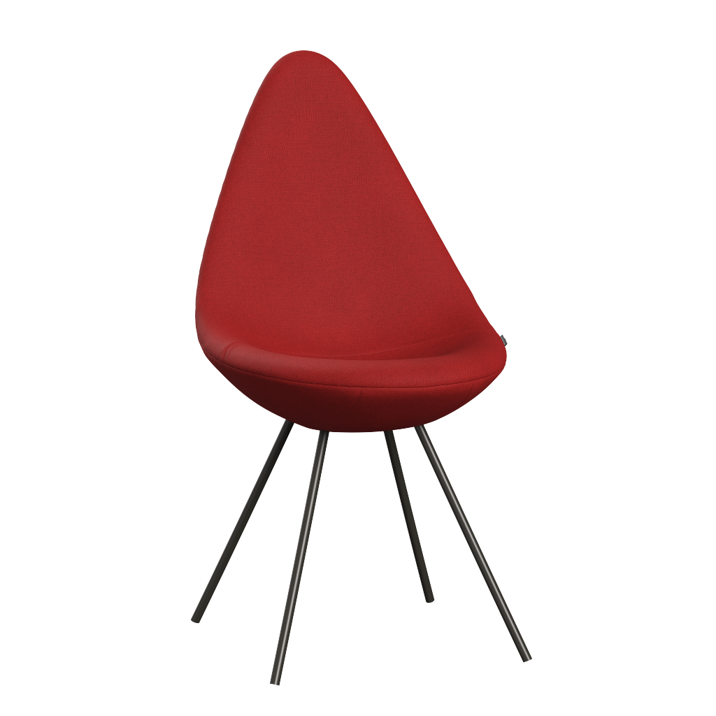 3110 Drop™ Stuhl, vollgepolstert - Braun Bronze von Arne Jacobsen - Christianshavn - 1241 Bright Red - Jacobsen Plus