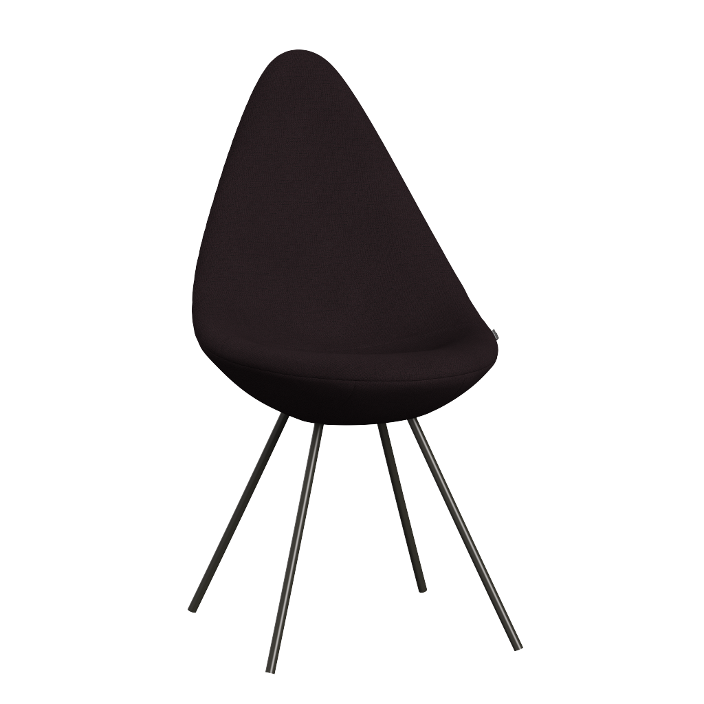 3110 Drop™ Stuhl, vollgepolstert - Braun Bronze von Arne Jacobsen - Christianshavn - 1242 Aubergine - Jacobsen Plus