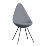 3110 Drop™ Stuhl, vollgepolstert - Braun Bronze von Arne Jacobsen - Christianshavn - 1251 Light Blue - Jacobsen Plus