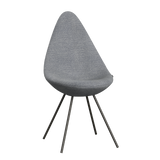 3110 Drop™ Stuhl, vollgepolstert - Braun Bronze von Arne Jacobsen - Christianshavn - 1254 Grey Blue - Jacobsen Plus