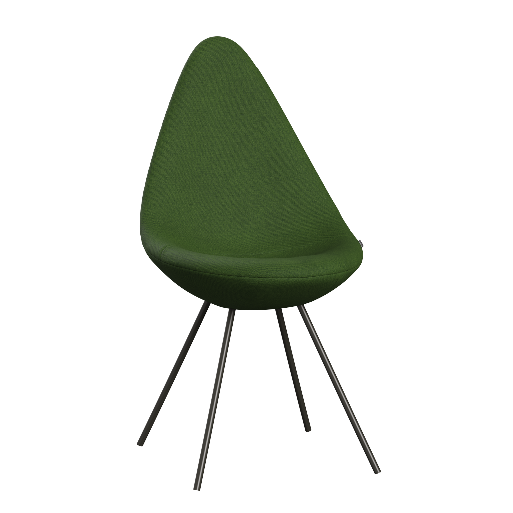 3110 Drop™ Stuhl, vollgepolstert - Braun Bronze von Arne Jacobsen - Christianshavn - 1263 Moss Green - Jacobsen Plus