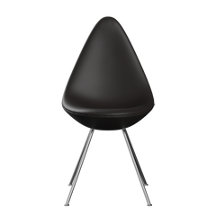 3110 Drop™ Stuhl, vollgepolstert - verchromter Stahl von Arne Jacobsen
