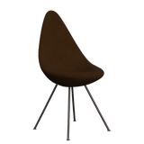 3110 Drop™ Stuhl, vollgepolstert - Braun Bronze von Arne Jacobsen - Hallingdal - 350 Brown - Jacobsen Plus