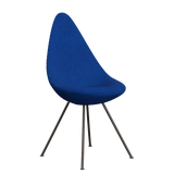 3110 Drop™ Stuhl, vollgepolstert - Braun Bronze von Arne Jacobsen - Hallingdal - 733 Coral Blue - Jacobsen Plus