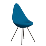 3110 Drop™ Stuhl, vollgepolstert - Braun Bronze von Arne Jacobsen - Hallingdal - 850 Turqoise - Jacobsen Plus