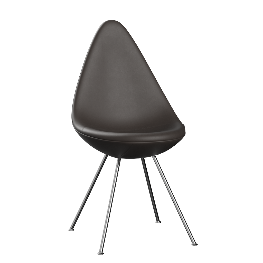  - Essential Leder - Dark Brown / Verchromt Stahl - Jacobsen Plus