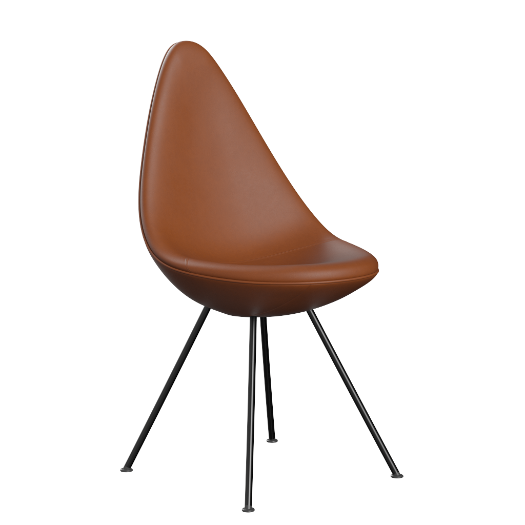  - Essential Leder - Walnut / Schwarz Gestell - Jacobsen Plus