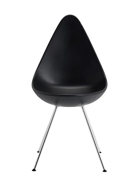 3110 Drop™ Stuhl af Arne Jacobsen - Kunststoff / Schwarz / Krom - Jacobsen Plus