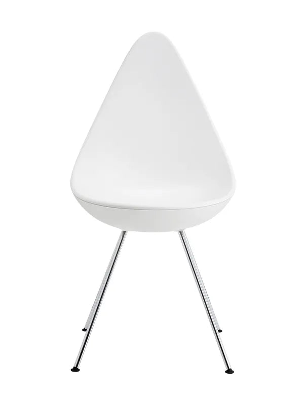3110 Dråben af Arne Jacobsen - Plast / Hvid / Krom - Jacobsen Plus