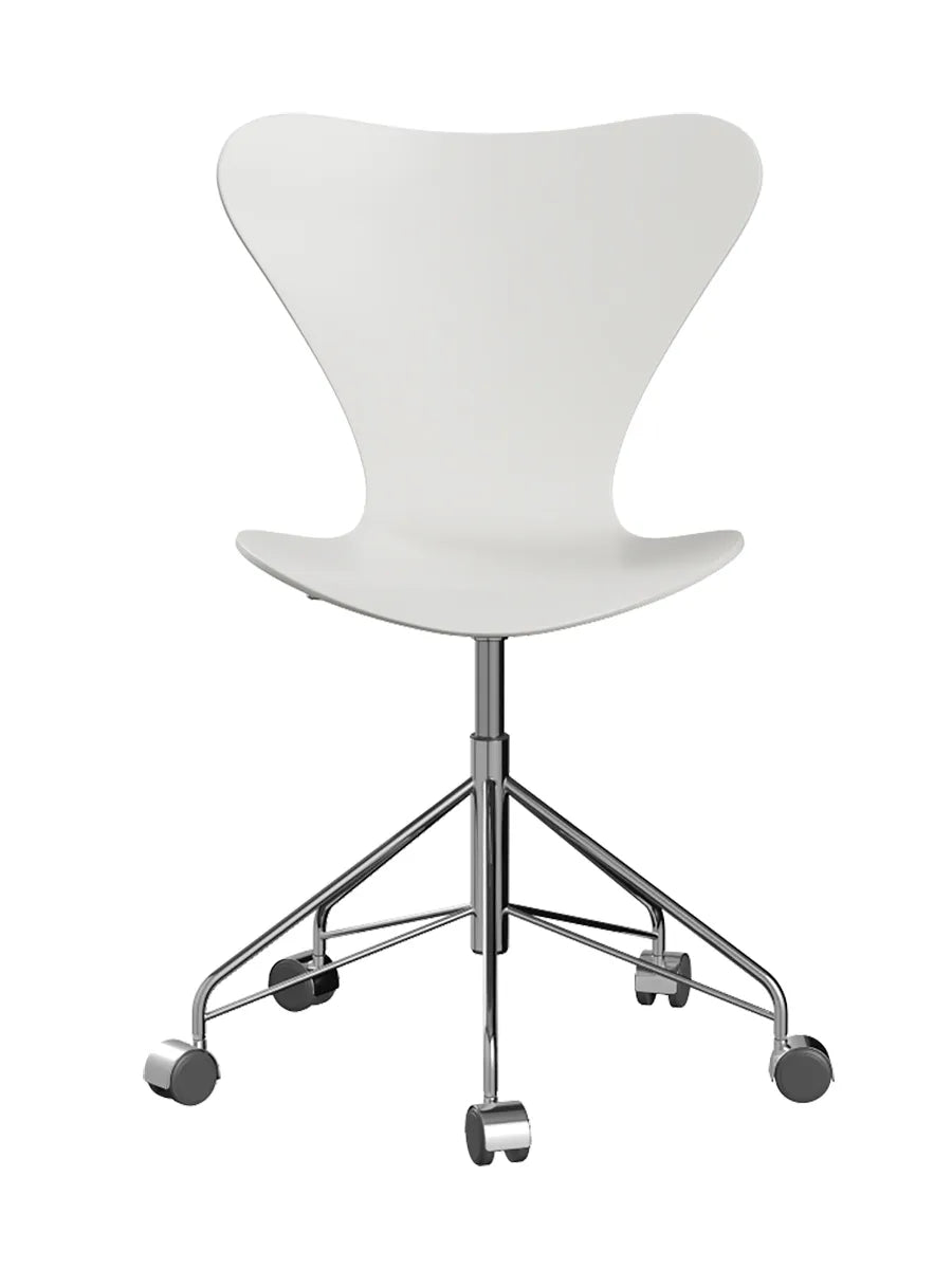 3117 Serie 7 Kontorstol af Arne Jacobsen - Uden polstring / Lakeret / Hvid - Jacobsen Plus