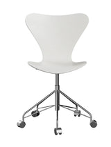3117 Serie 7 Kontorstol af Arne Jacobsen - Uden polstring / Lakeret / Hvid - Jacobsen Plus