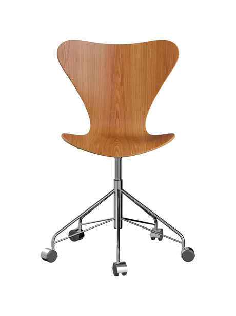 3117 Serie 7 Bürostuhl von Arne Jacobsen - Ohne Polsterung / Ulme / Keine Farbe - Jacobsen Plus