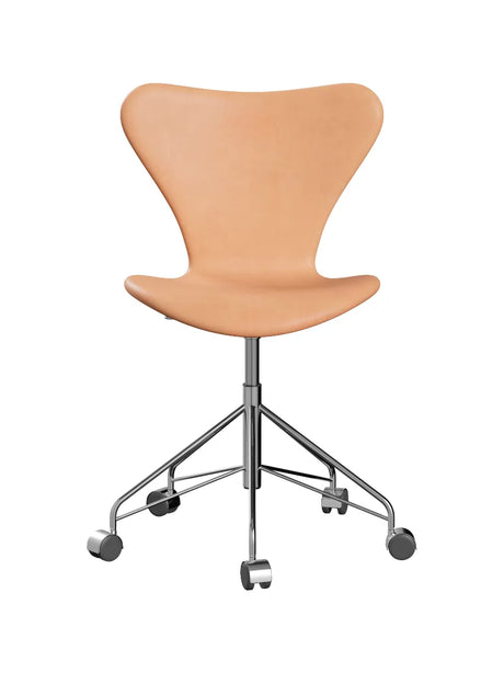 3117 Serie 7 Bürostuhl von Arne Jacobsen - Voll gepolstert / Naturleder / Natur - Jacobsen Plus