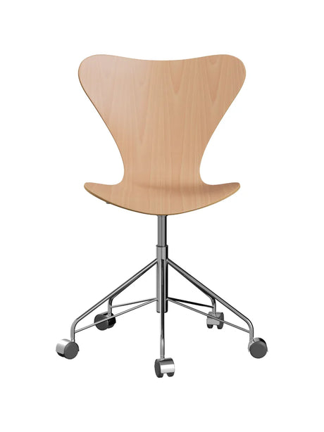 3117 Serie 7 Bürostuhl von Arne Jacobsen - Ohne Polsterung / Buche / Keine Farbe - Jacobsen Plus