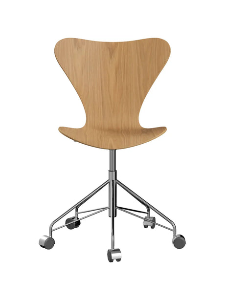 3117 Serie 7 Bürostuhl von Arne Jacobsen - Ohne Polsterung / Eg / Keine Farbe - Jacobsen Plus