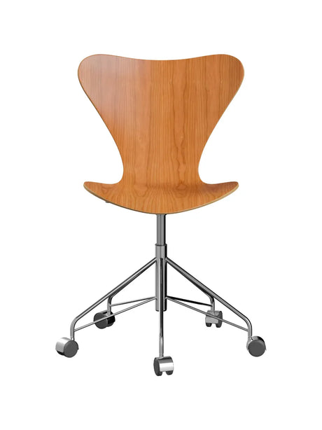 3117 Serie 7 Bürostuhl von Arne Jacobsen - Ohne Polsterung / Kirsche / Keine Farbe - Jacobsen Plus