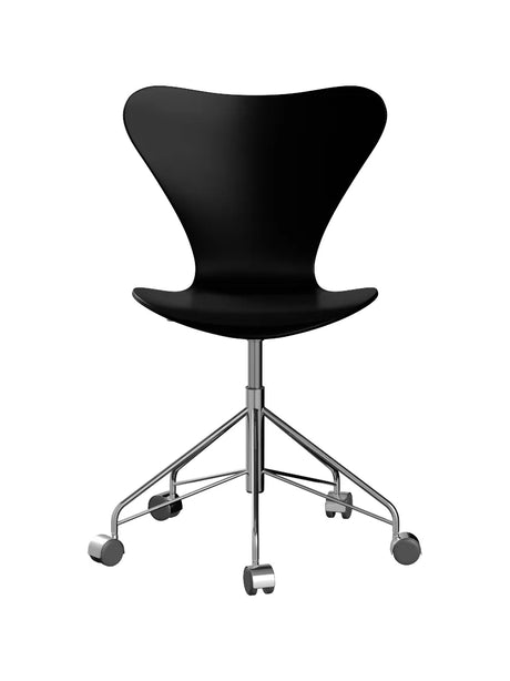 3117 Serie 7 Bürostuhl von Arne Jacobsen - Ohne Polsterung / Gefärbte Esche / Weiß - Jacobsen Plus