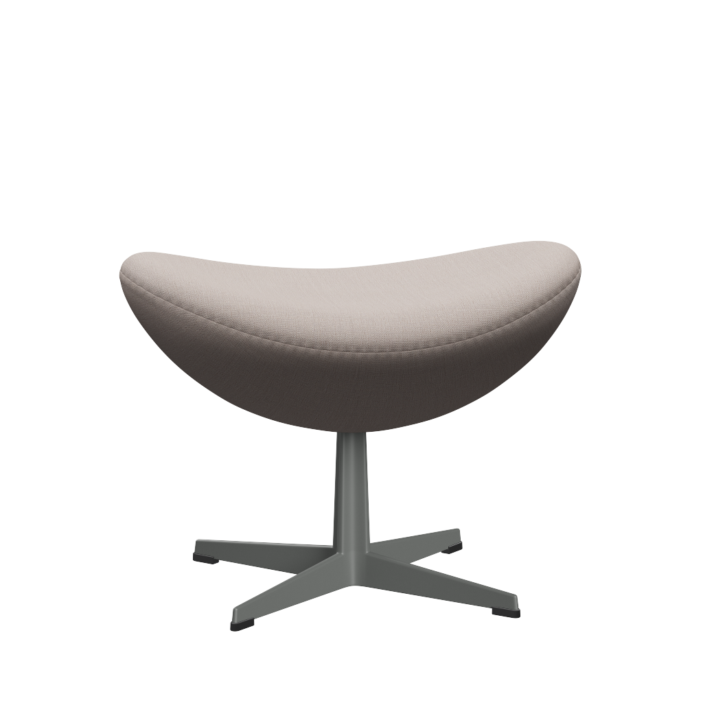 3127 Fußhocker für Egg™ Sessel, Gestell in Silbergrau von Arne Jacobsen - Christianshavn - 1120 Light Beige - Jacobsen Plus