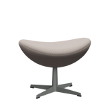 3127 Fußhocker für Egg™ Sessel, Gestell in Silbergrau von Arne Jacobsen - Christianshavn - 1120 Light Beige - Jacobsen Plus