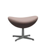 3127 Fußhocker für Egg™ Sessel, Gestell in Silbergrau von Arne Jacobsen - Christianshavn - 1130 Light Red Uni - Jacobsen Plus
