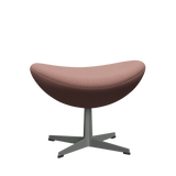 3127 Fußhocker für Egg™ Sessel, Gestell in Silbergrau von Arne Jacobsen - Christianshavn - 1131 Orange/Red - Jacobsen Plus