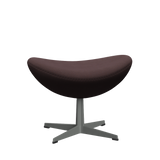 3127 Fußhocker für Egg™ Sessel, Gestell in Silbergrau von Arne Jacobsen - Christianshavn - 1135 Blue/Orange - Jacobsen Plus