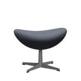 3127 Fußhocker für Egg™ Sessel, Gestell in Silbergrau von Arne Jacobsen - Christianshavn - 1150 Orange/Blue - Jacobsen Plus