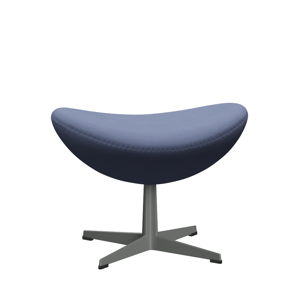 3127 Fußhocker für Egg™ Sessel, Gestell in Silbergrau von Arne Jacobsen - Christianshavn - 1151 Light Blue Uni - Jacobsen Plus