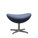3127 Fußhocker für Egg™ Sessel, Gestell in Silbergrau von Arne Jacobsen - Christianshavn - 1151 Light Blue Uni - Jacobsen Plus