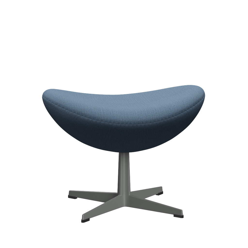 3127 Fußhocker für Egg™ Sessel, Gestell in Silbergrau von Arne Jacobsen - Christianshavn - 1152 Light Blue - Jacobsen Plus