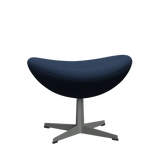 3127 Fußhocker für Egg™ Sessel, Gestell in Silbergrau von Arne Jacobsen - Christianshavn - 1154 Blue - Jacobsen Plus