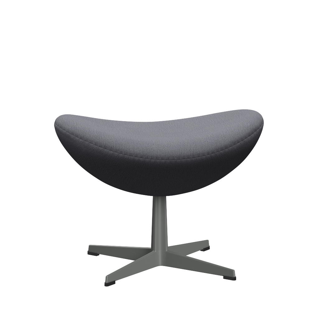 3127 Fußhocker für Egg™ Sessel, Gestell in Silbergrau von Arne Jacobsen - Christianshavn - 1171 Light Grey - Jacobsen Plus