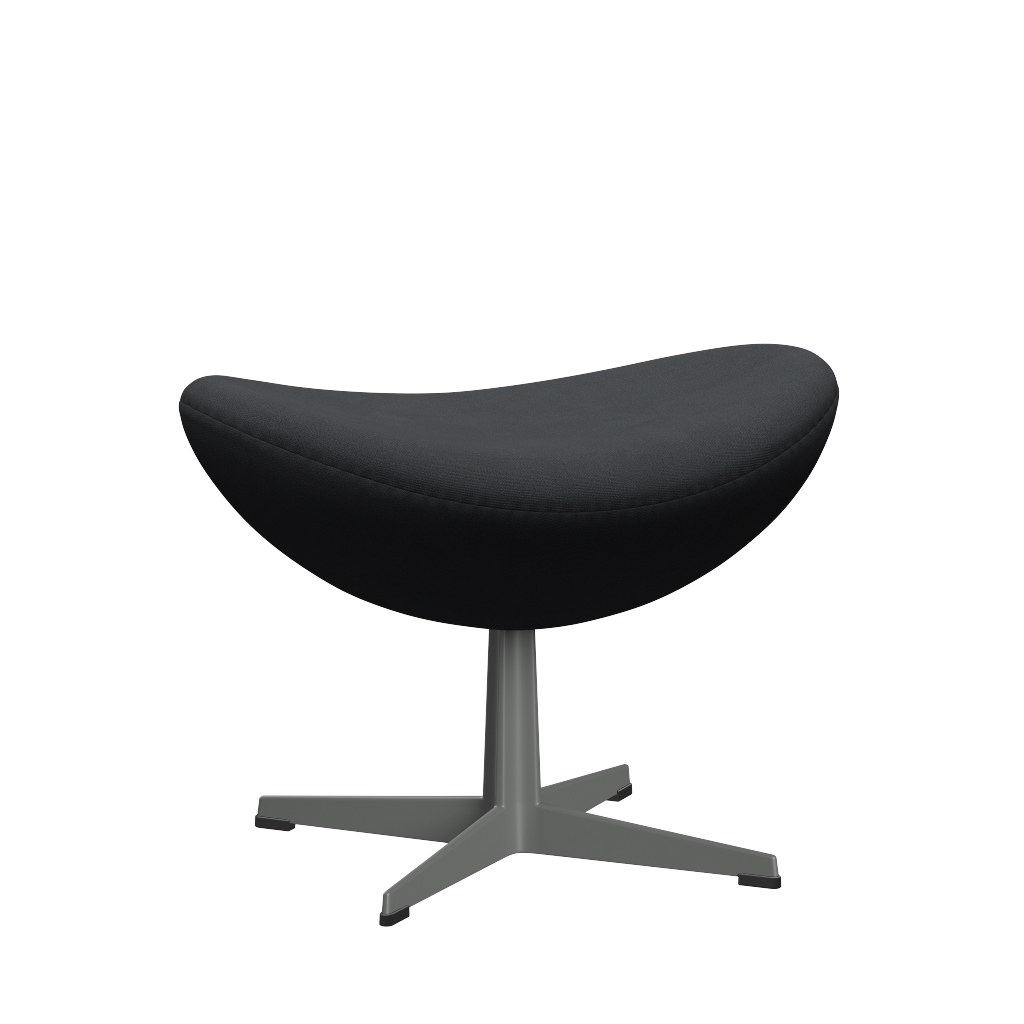 3127 Fußhocker für Egg™ Sessel, Gestell in Silbergrau von Arne Jacobsen - Christianshavn - 1174 Dark Grey - Jacobsen Plus
