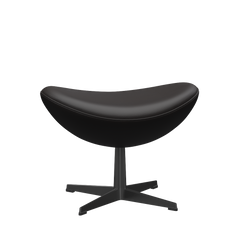 3127 Fußhocker für Egg™ Sessel, Gestell in Schwarz von Arne Jacobsen
