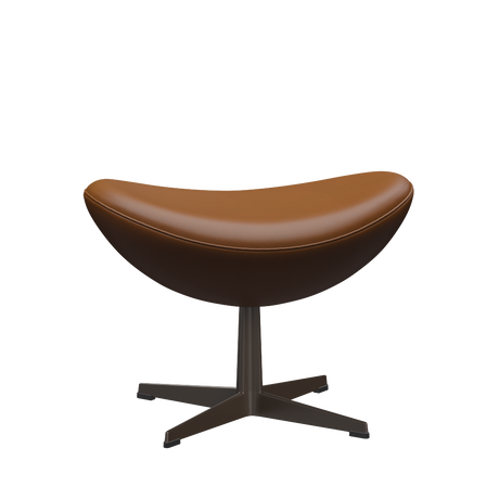 3127 Fußhocker für den Egg™ Sessel, Gestell in brauner Bronze von Arne Jacobsen - Aura Leder - Black Brown - Jacobsen Plus