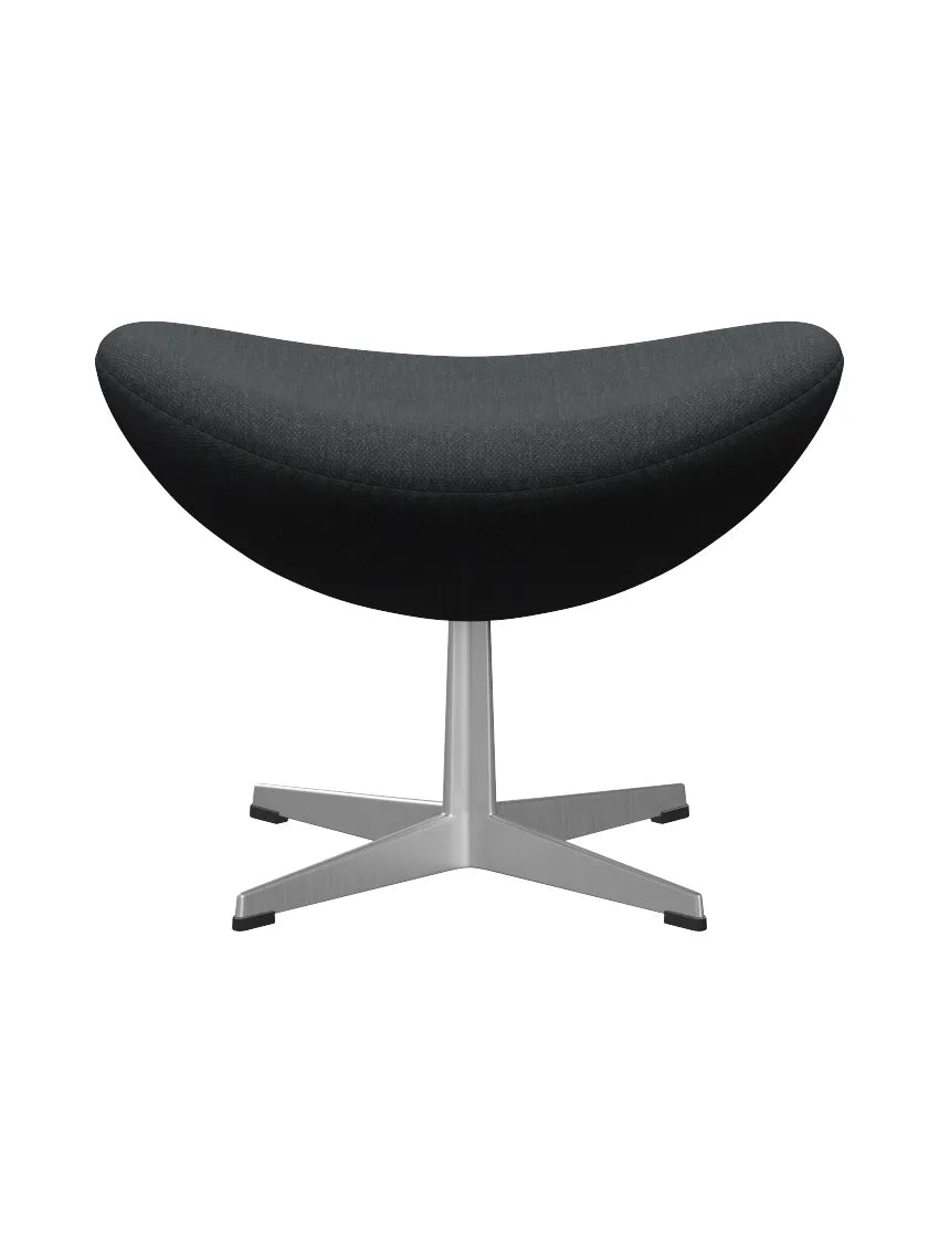 3127 Fodskammel til Ægget af Arne Jacobsen stofgr. 2 - Fiord / 191 Dark Grey Multi - Jacobsen Plus