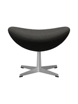 3127 Fodskammel til Ægget af Arne Jacobsen stofgr. 2 - Fiord / 391 Sort-Brun - Jacobsen Plus
