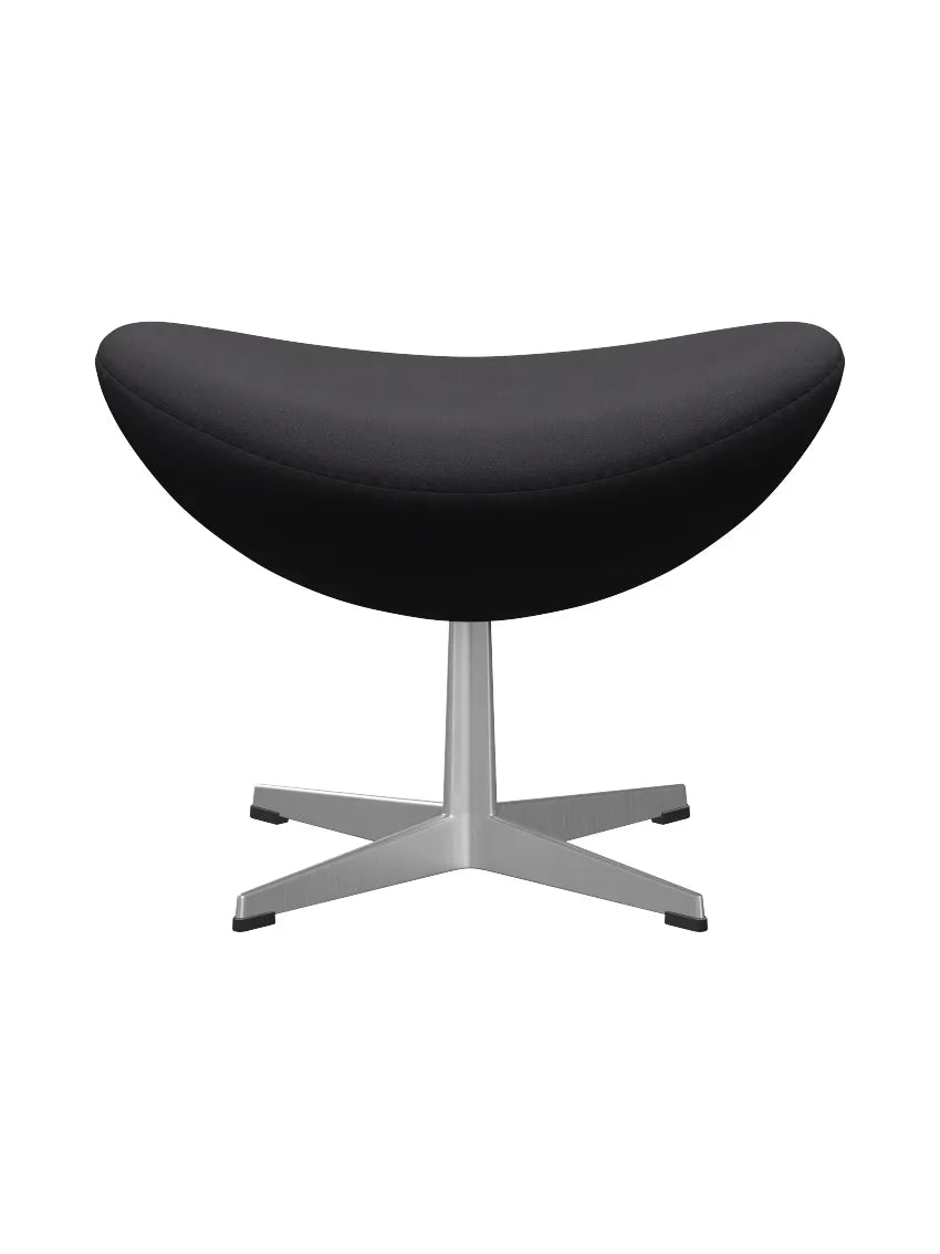 3127 Fodskammel til Ægget af Arne Jacobsen stofgr. 2 - Fiord / 981 Sort - Jacobsen Plus