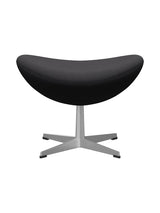 3127 Fodskammel til Ægget af Arne Jacobsen stofgr. 2 - Fiord / 981 Sort - Jacobsen Plus