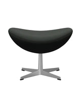 3127 Fodskammel til Ægget af Arne Jacobsen stofgr. 2 - Fiord / 991 Sort Multi - Jacobsen Plus